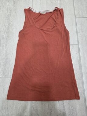 Heart Hips Scoop Neck Tank Top - Rusty Orange